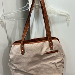 Rosetti Cream and Brown Women's Tote Bag